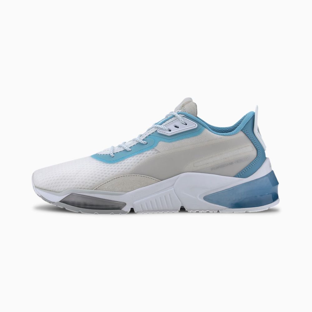 Puma Porsche Design LQDCELL Férfi Motorsport Cipő - Fehér/Kék ( Hungary - NZEYA2389 )